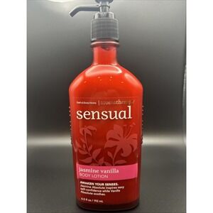 Bath and Body Works Aromatherapy Sensual JASMINE VANILLA Body Lotion 6.5 Oz